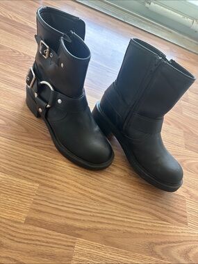 Target Black Women's Moto Harness Boots